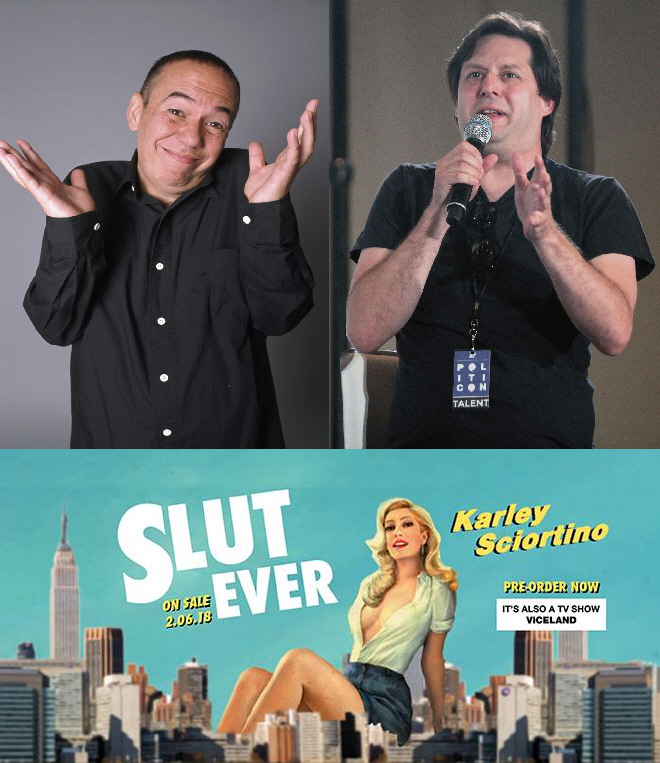 Gilbert Gottfried, Anthony Atamanuik, and Karley Sciortino